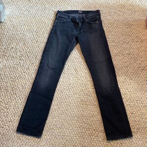 Ava low rise straight leg black jeans